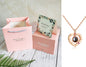 Coffret Cadeau Collier Rose, Cadeau Parfait pour marquer un souvenir